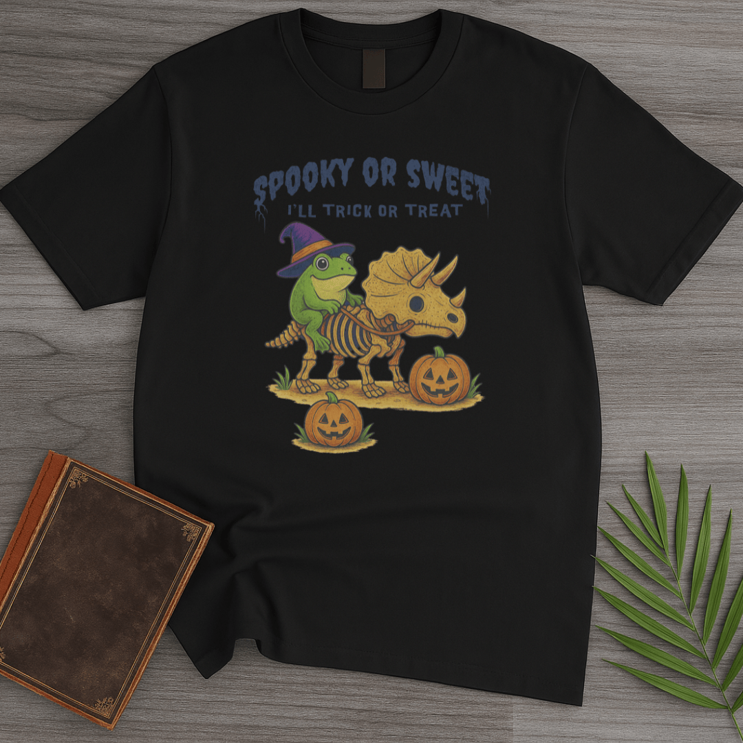 T-Shirt Black / S Spooky or Sweet Trick or Treat T-Shirt