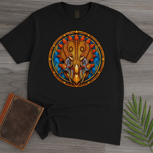 T-Shirt Black / S Stained Glass Regaliceratops T-Shirt