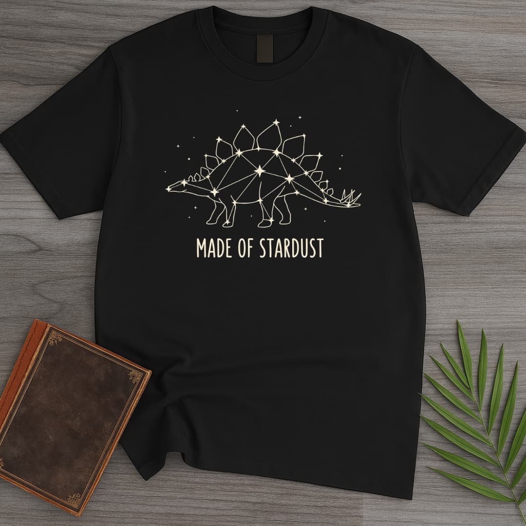 T-Shirt Black / S Stardust Stegosaurus T-Shirt