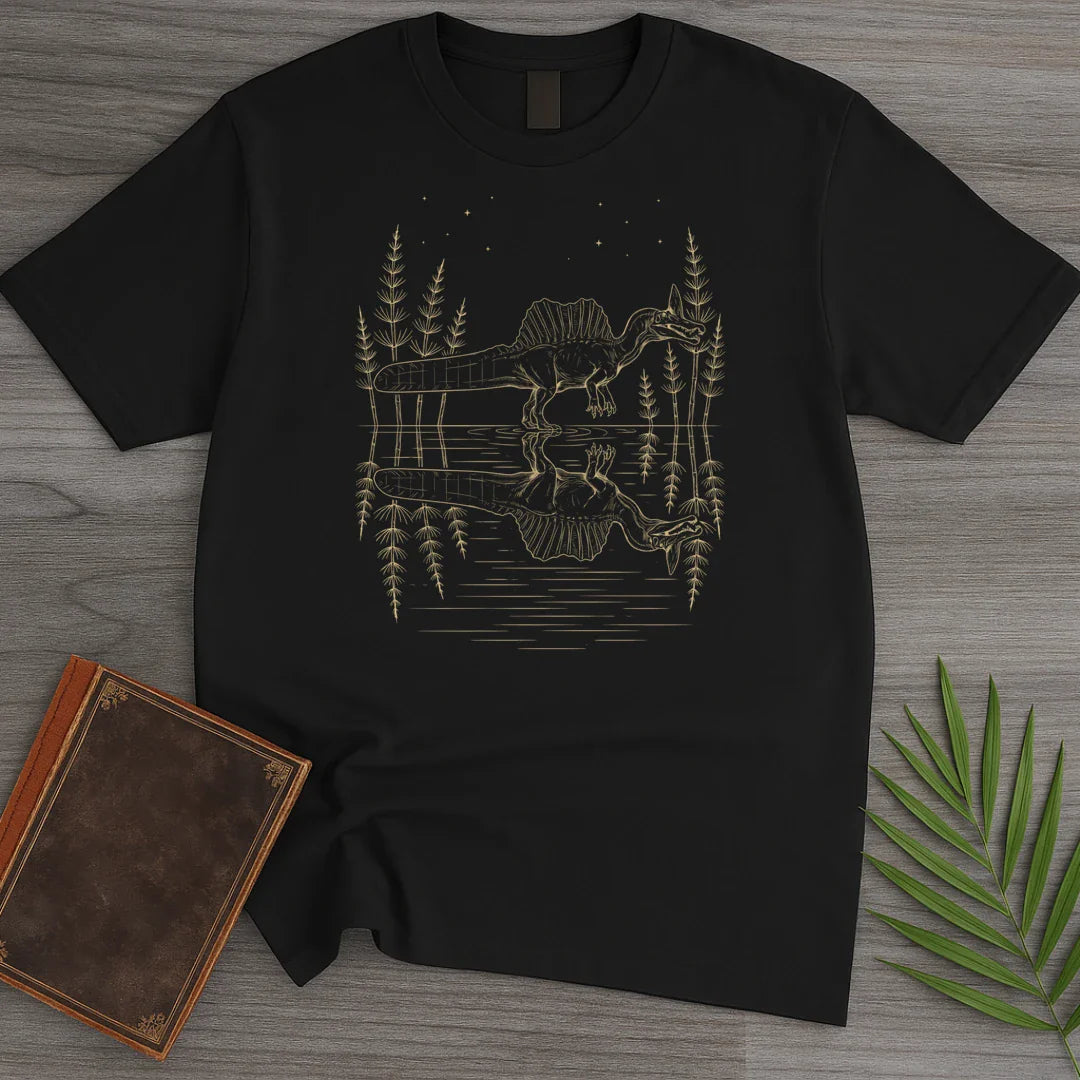 T-Shirt Black / S Starlit Mirror Spinosaurus T-Shirt