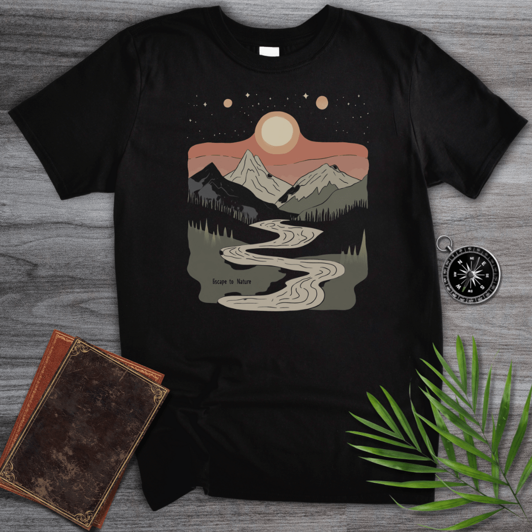 T-Shirt Black / S Starry Mountain Escape T-Shirt