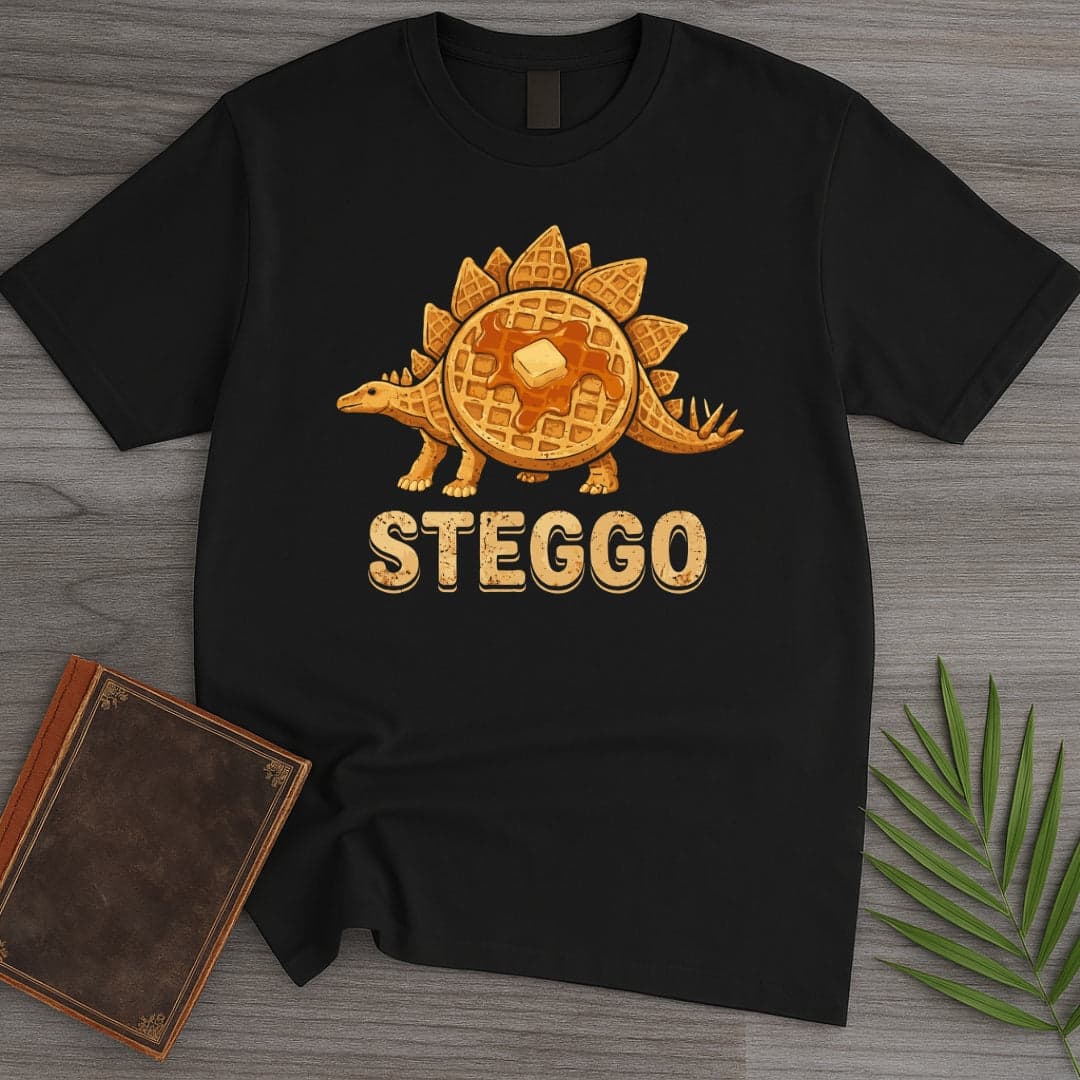 T-Shirt Black / S Steggo Waffles T-Shirt