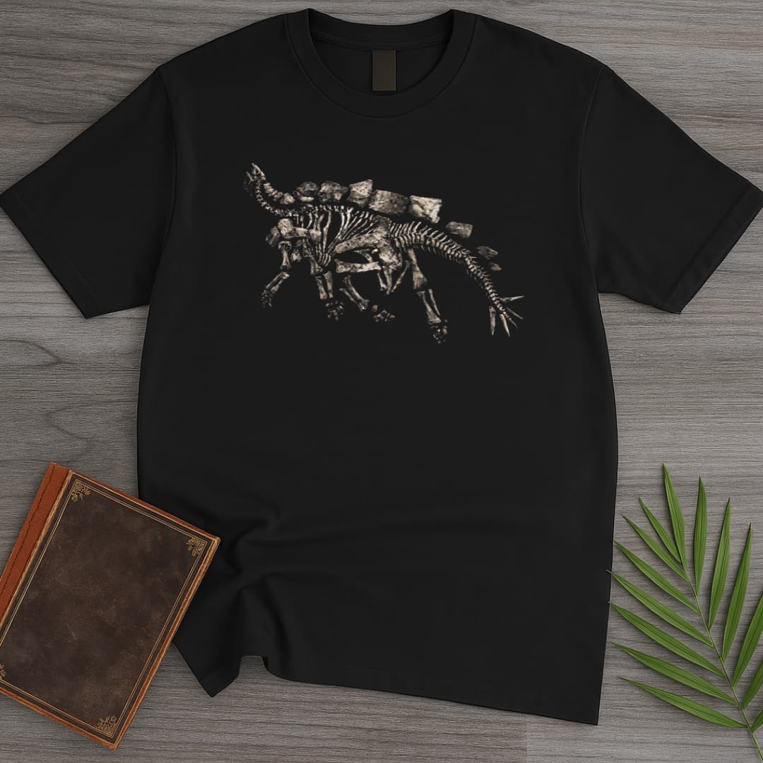 T-Shirt Black / S Stegosaurus Dust & Bone T-Shirt
