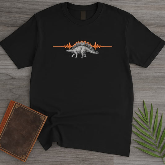 T-Shirt Black / S Stegosaurus Seismograph T-Shirt
