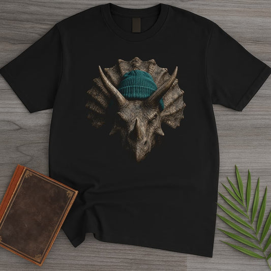 T-Shirt Black / S Street Beanie Triceratops T-Shirt
