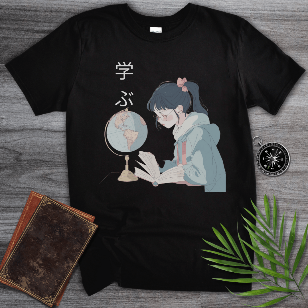 T-Shirt Black / S Study Girl Graphic T-Shirt