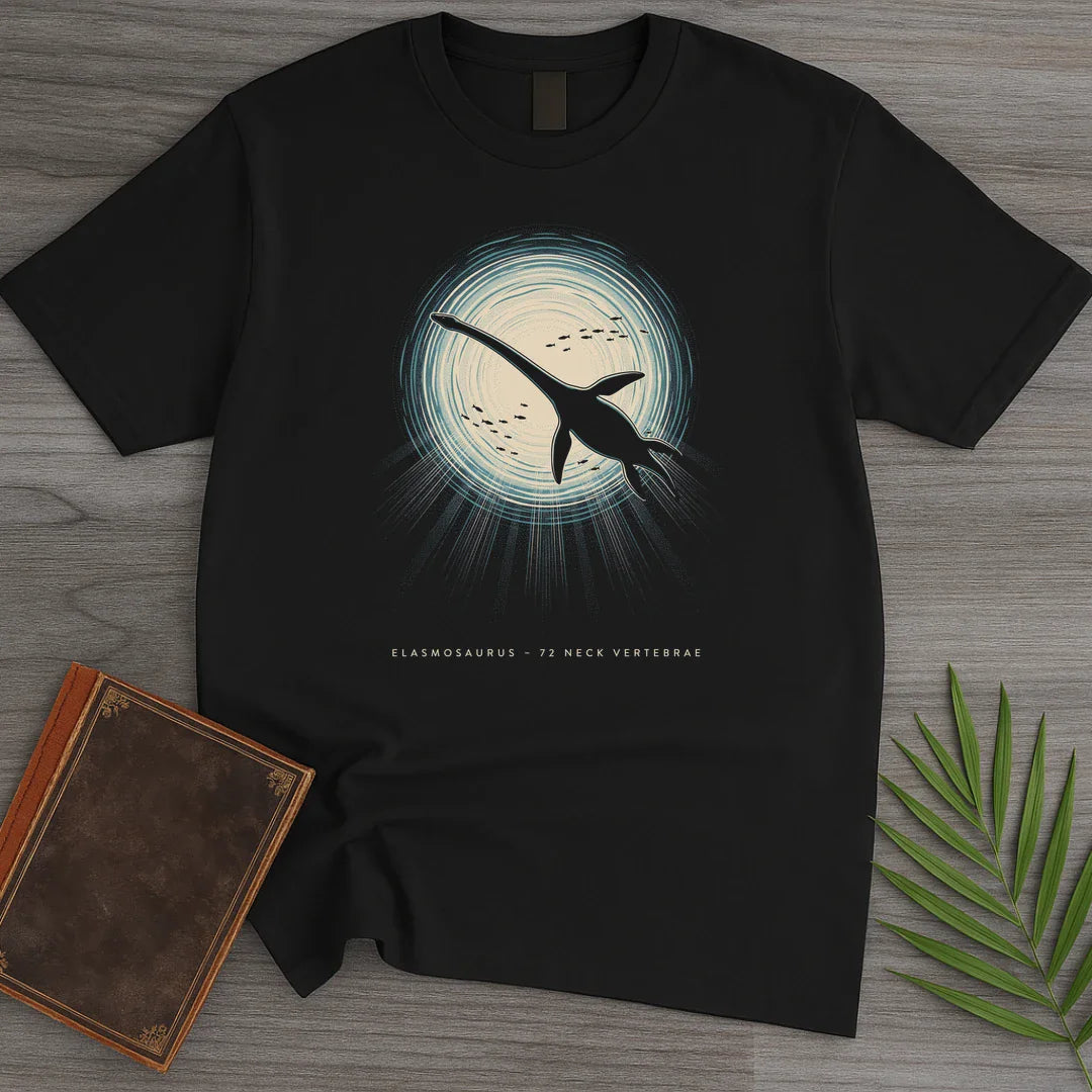 T-Shirt Black / S Sunlit Window Elasmosaurus T-Shirt