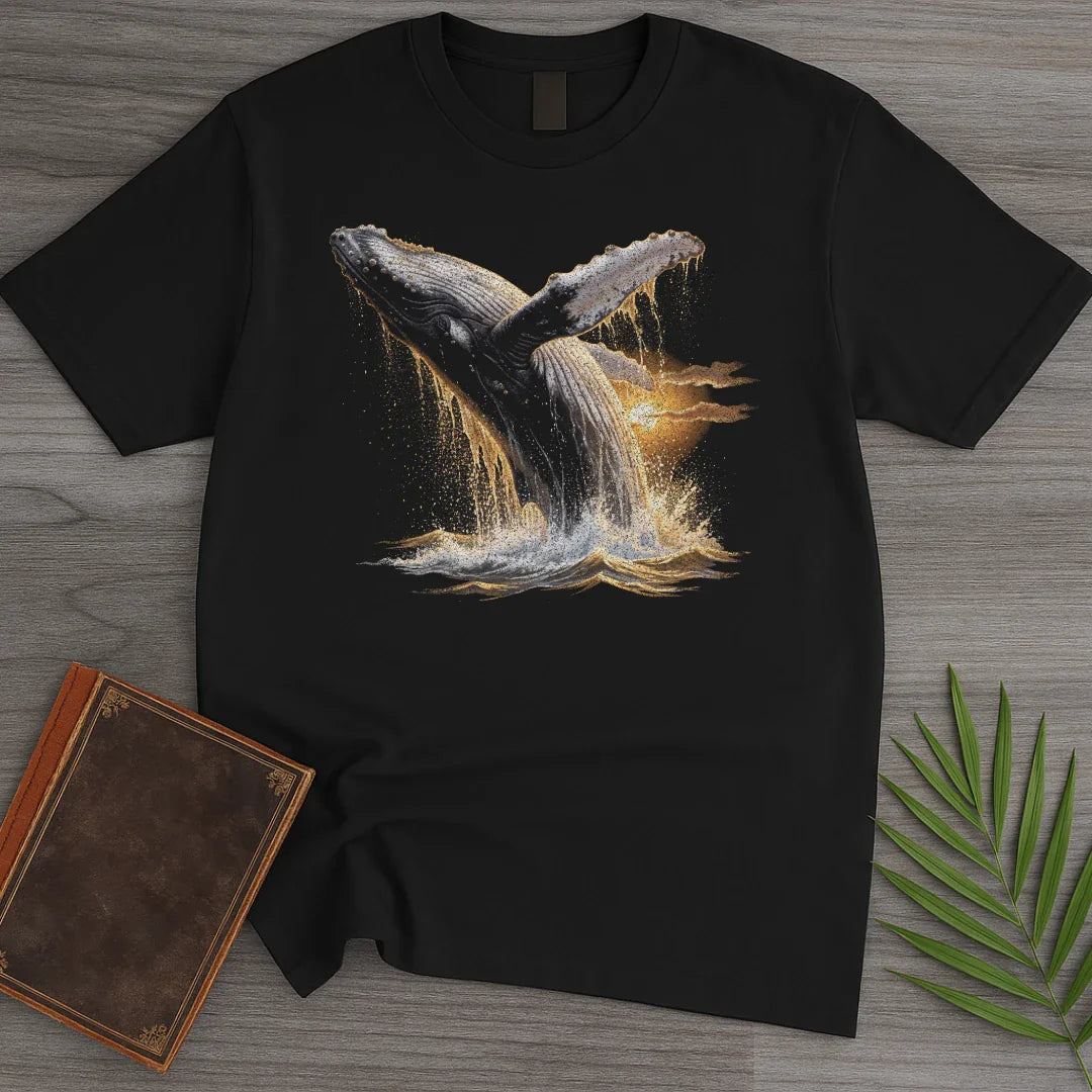 T-Shirt Black / S Sunset Breach Humpback T-Shirt