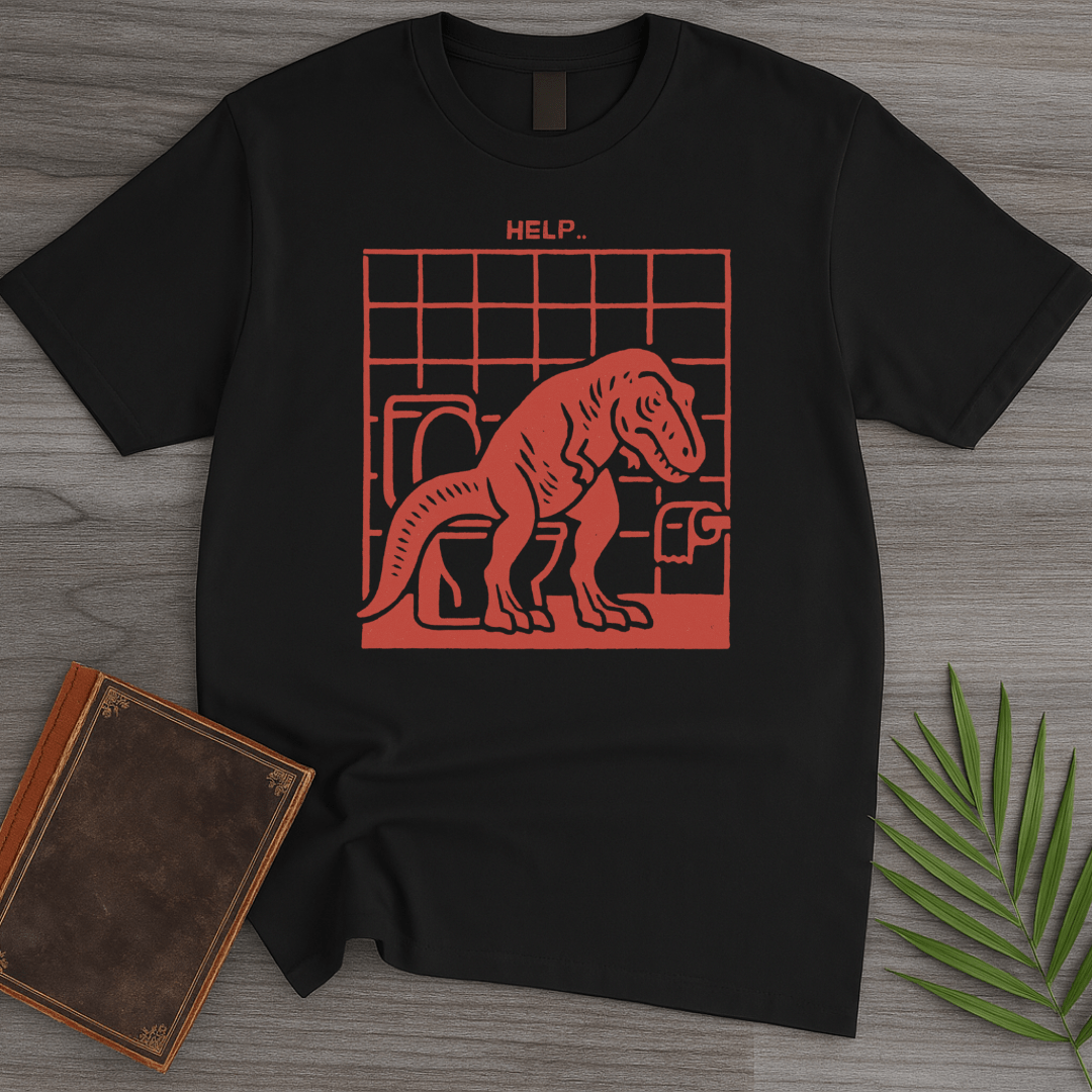 T-Shirt Black / S T-Rex Hands Need Help T-Shirt