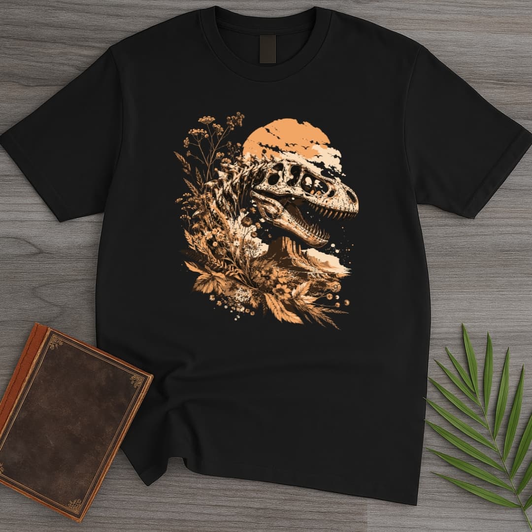 T-Shirt Black / S T.rex Mountain Fossil T-Shirt