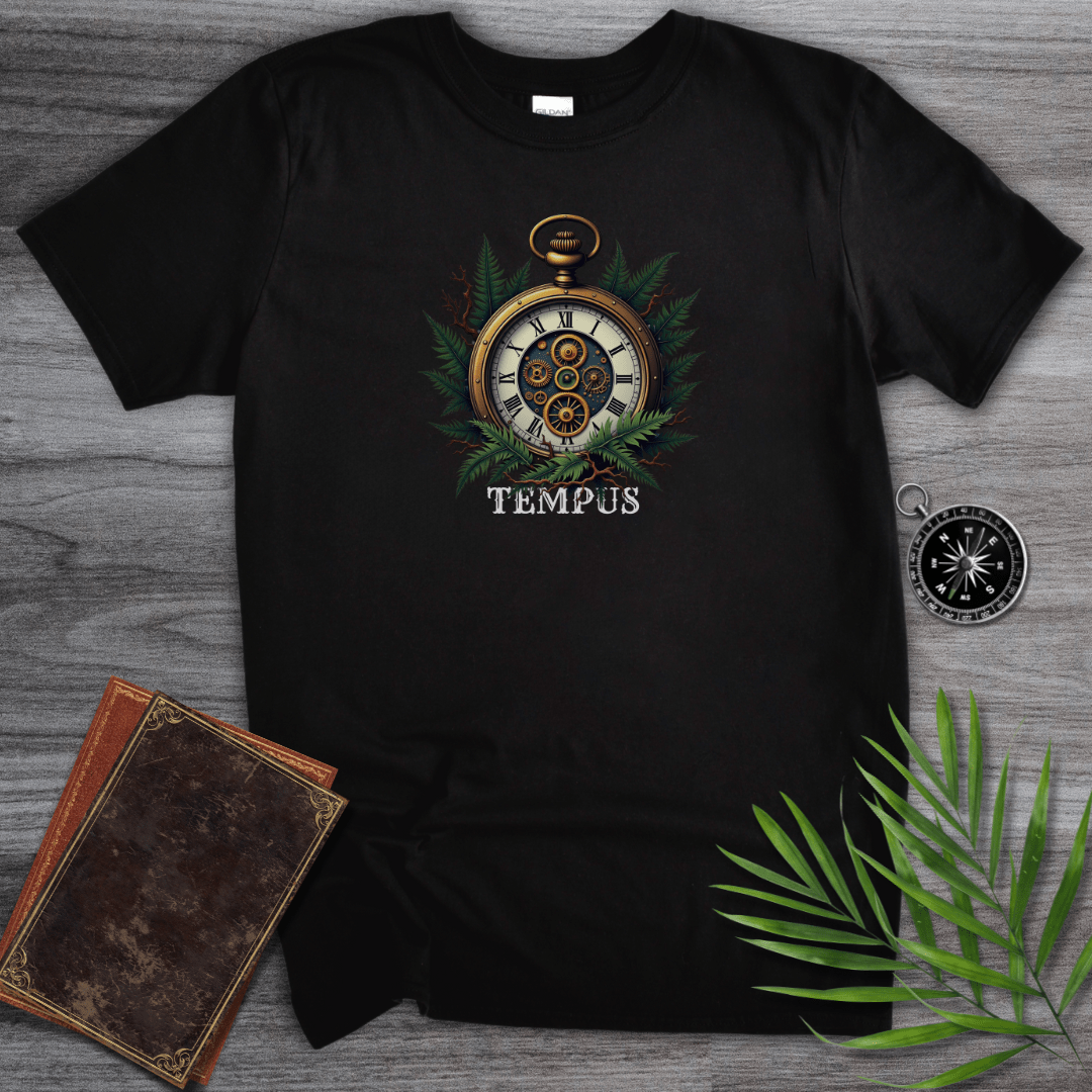 T-Shirt Black / S TEMPUS: Steampunk Watch T-Shirt