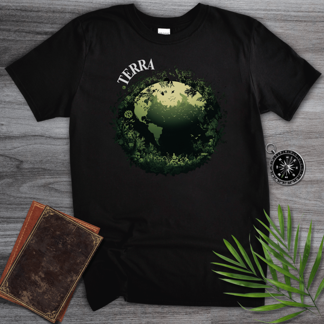 T-Shirt Black / S Terra, Green Earth Graphic T-Shirt