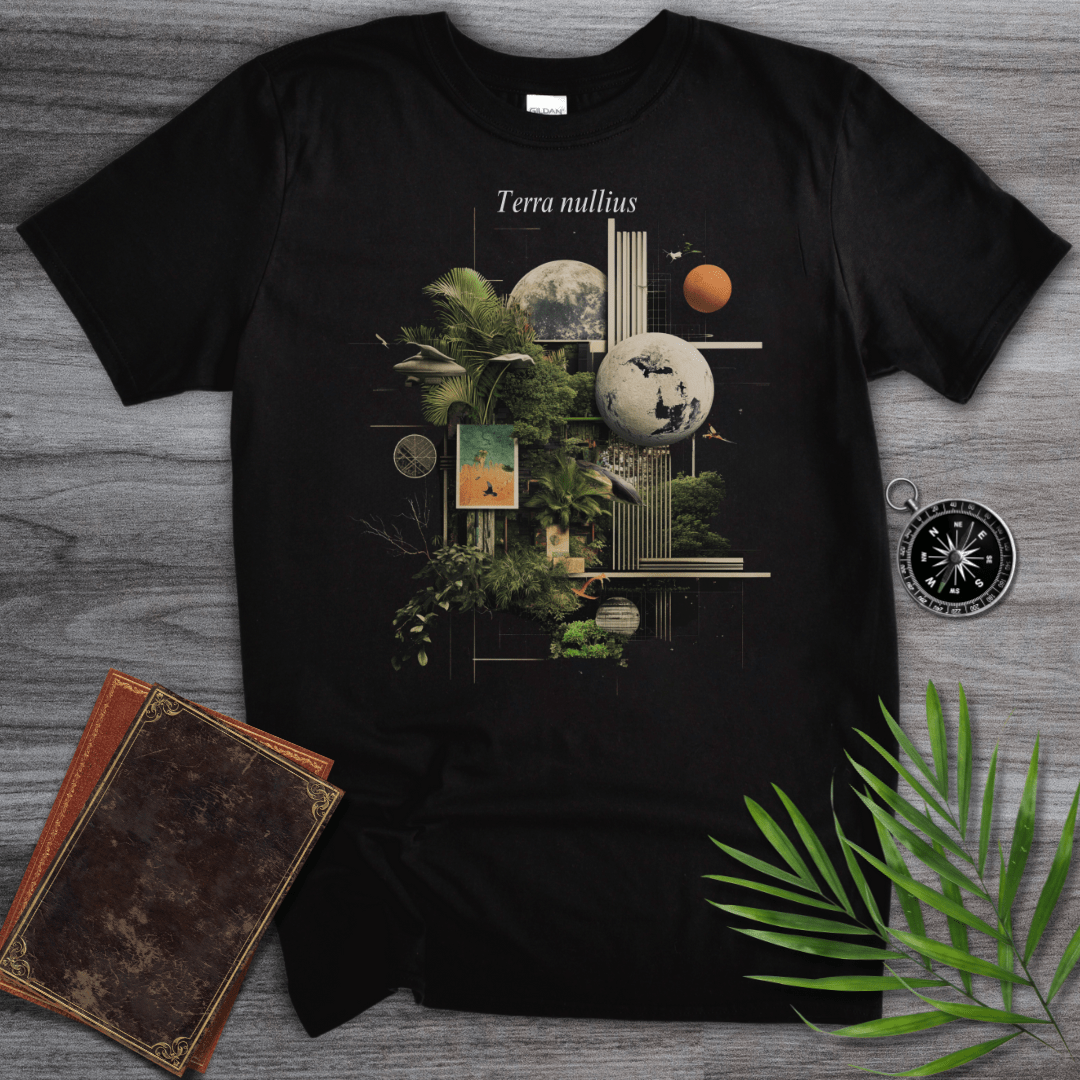 T-Shirt Black / S Terra Nullius T-Shirt: Geometric Nature and Earth