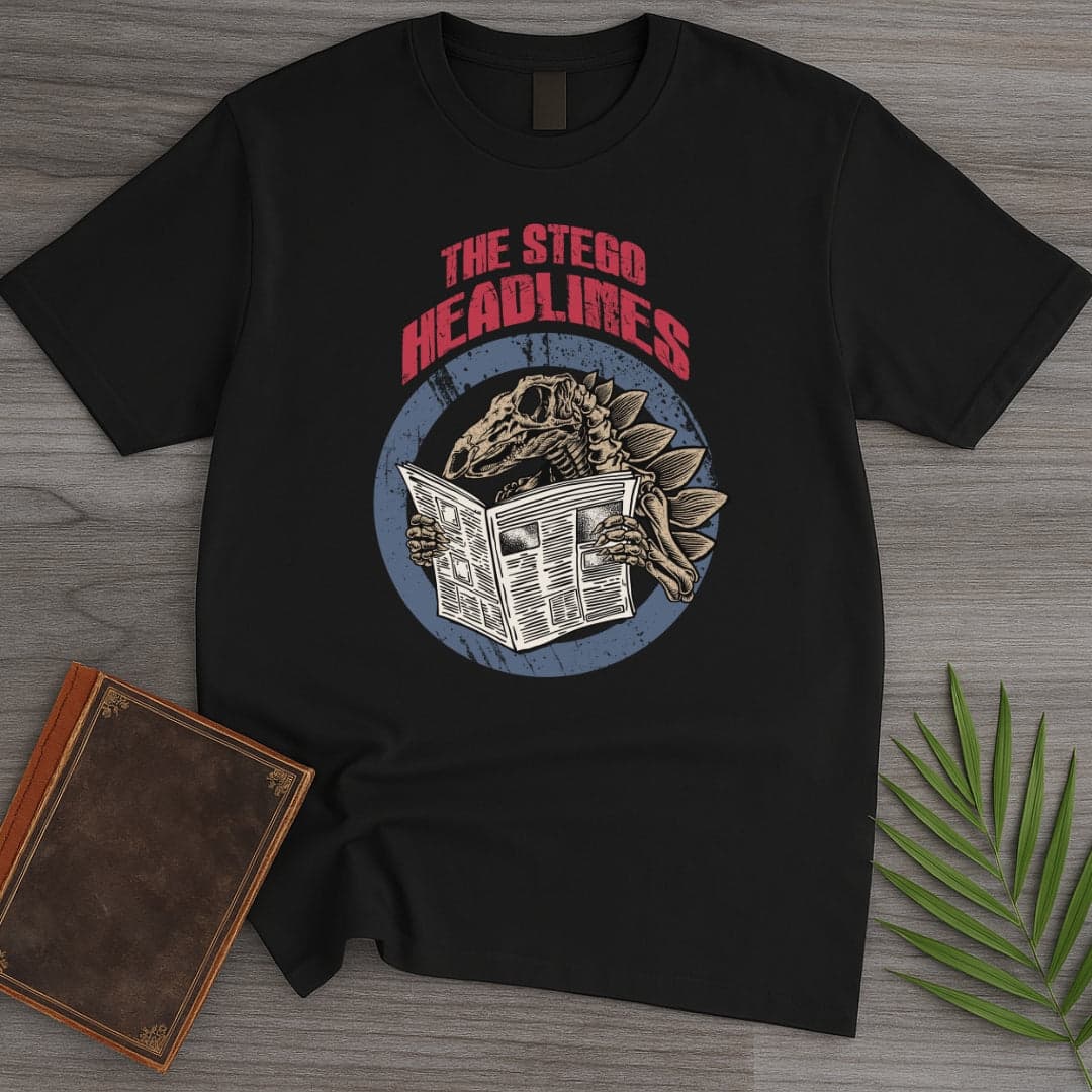 T-Shirt Black / S The Stego Headlines T-Shirt (Akbar Sansa)