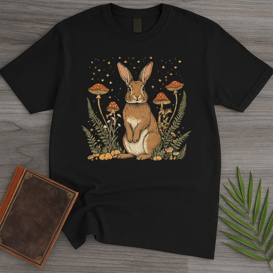 T-Shirt Black / S Toadstool Glade Rabbit T-Shirt
