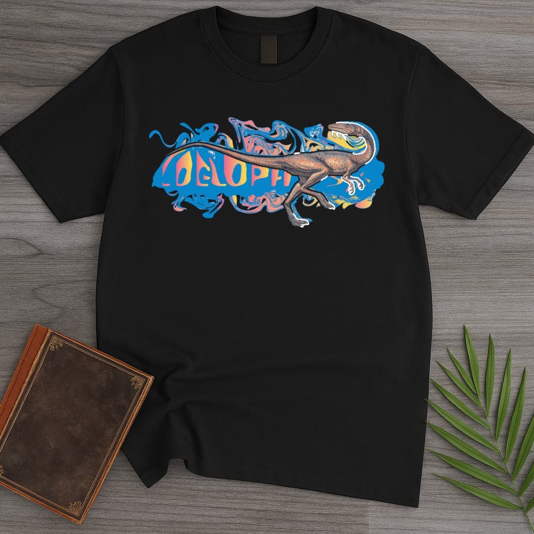 T-Shirt Black / S Triassic Melt Coelophysis Blue T-Shirt (D'janjo Nukuruzu Fortissmo)