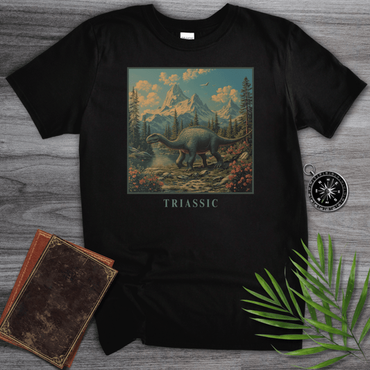 T-Shirt Black / S Triassic Period Dinosaur Graphic T-Shirt