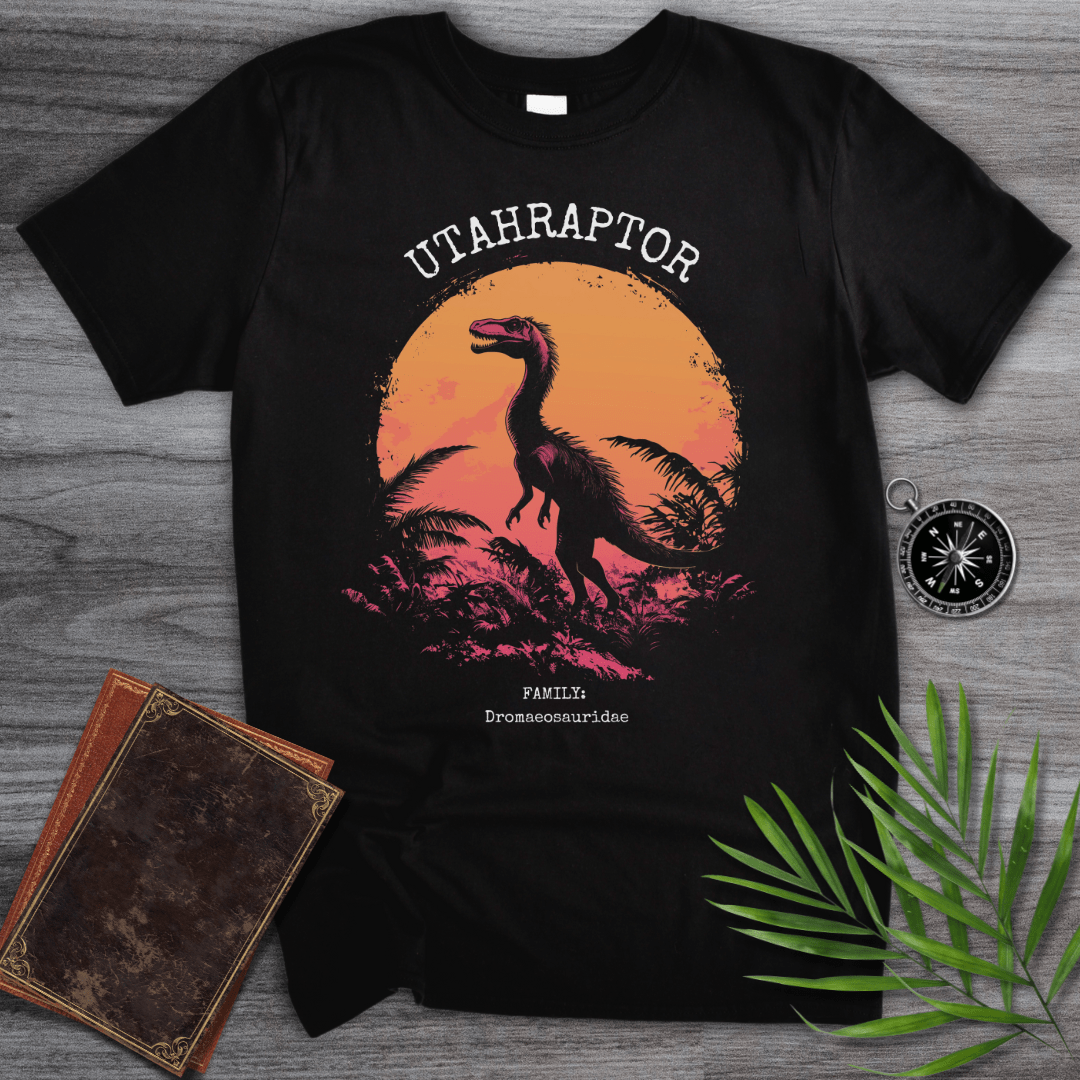 T-Shirt Black / S Utahraptor Vintage Classic T-Shirt