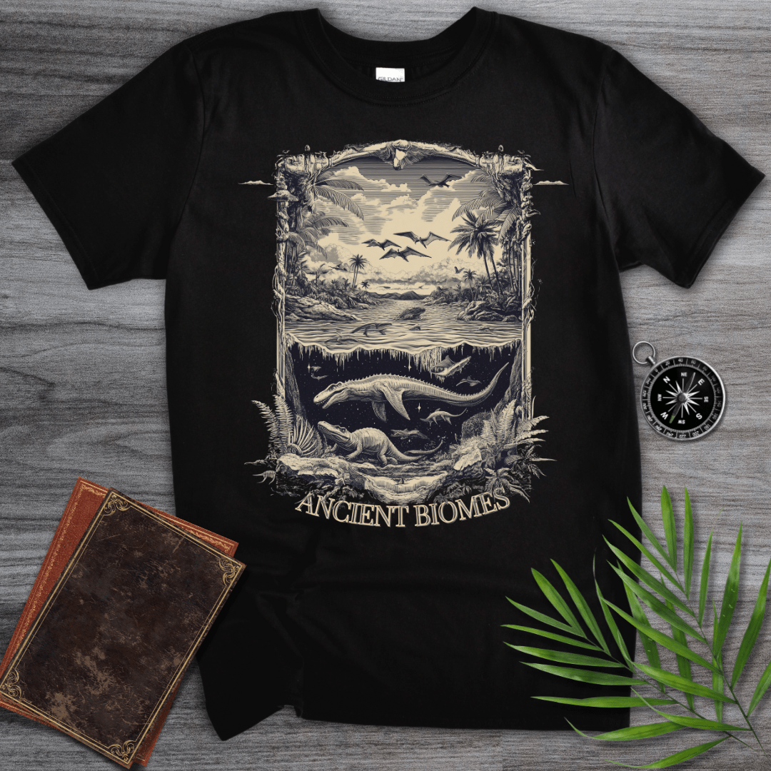 T-Shirt Black / S Victorian Ancient Biomes T-Shirt