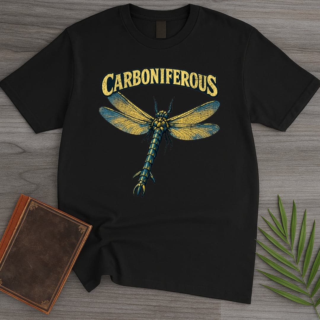 T-Shirt Black / S Vintage Carboniferous Meganeura T-Shirt