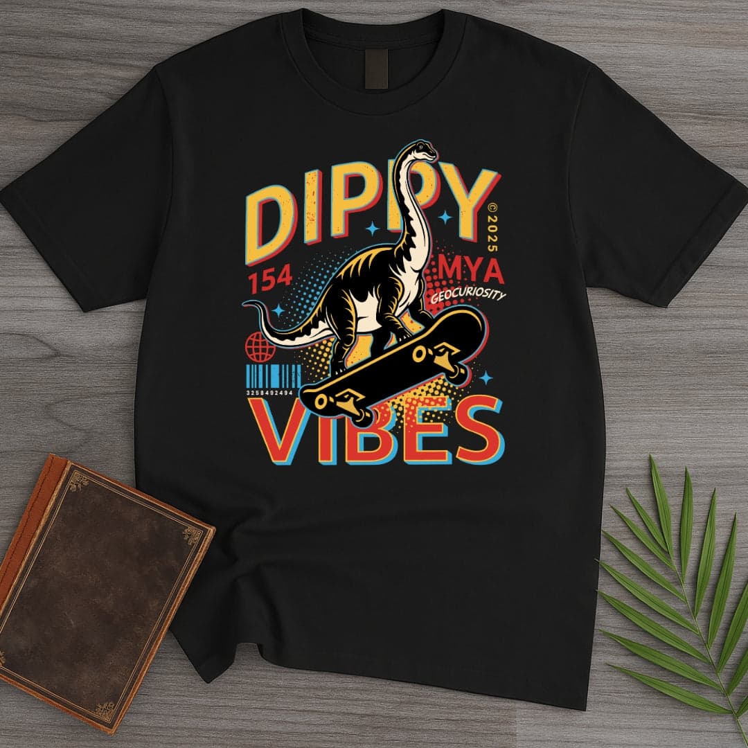 T-Shirt Black / S Vintage Dippy Vibes T-Shirt