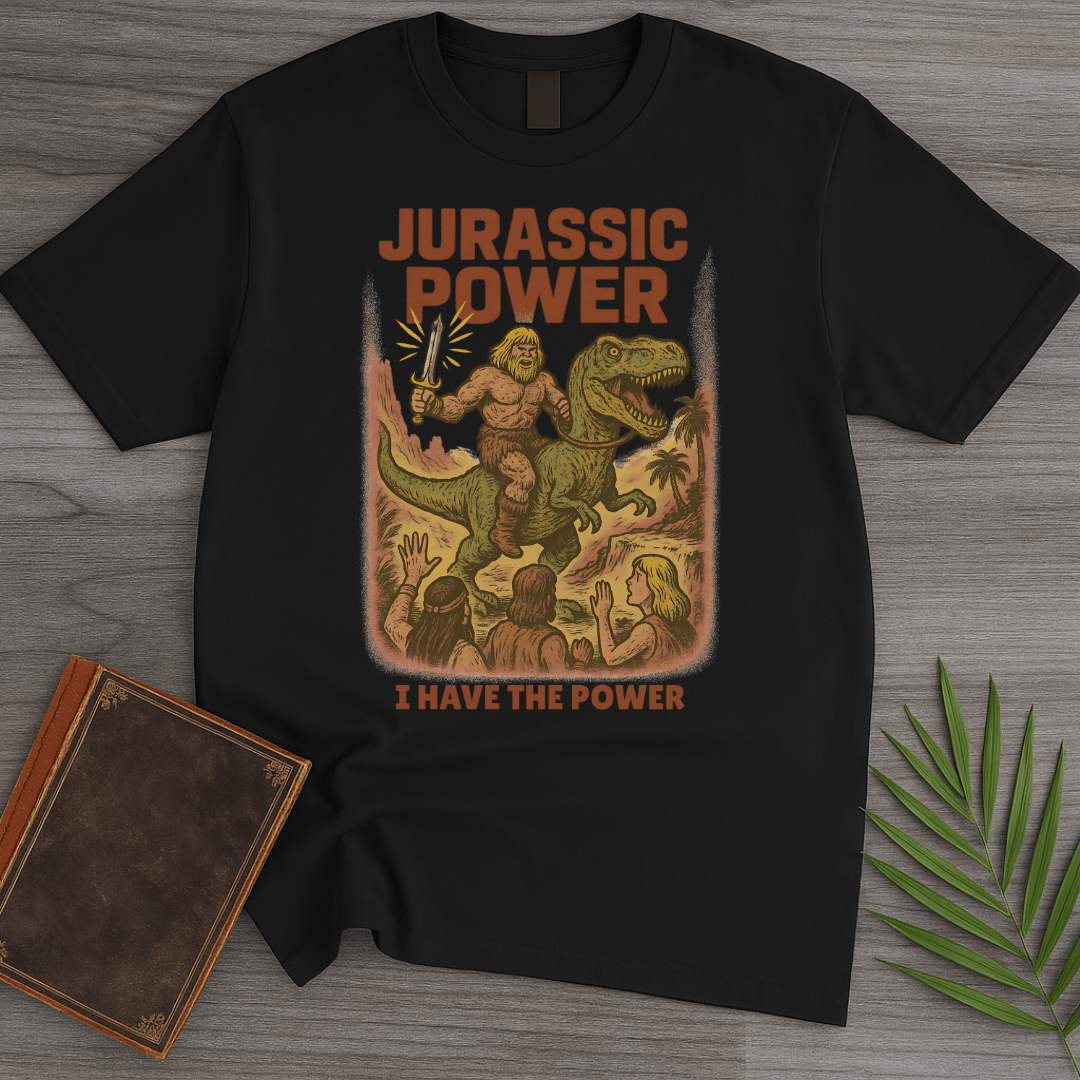 T-Shirt Black / S Vintage Jurassic Power T-Shirt