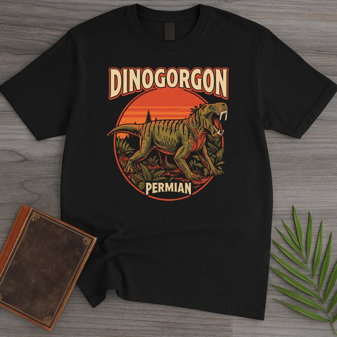 T-Shirt Black / S Vintage Permian Dinogorgon T-Shirt