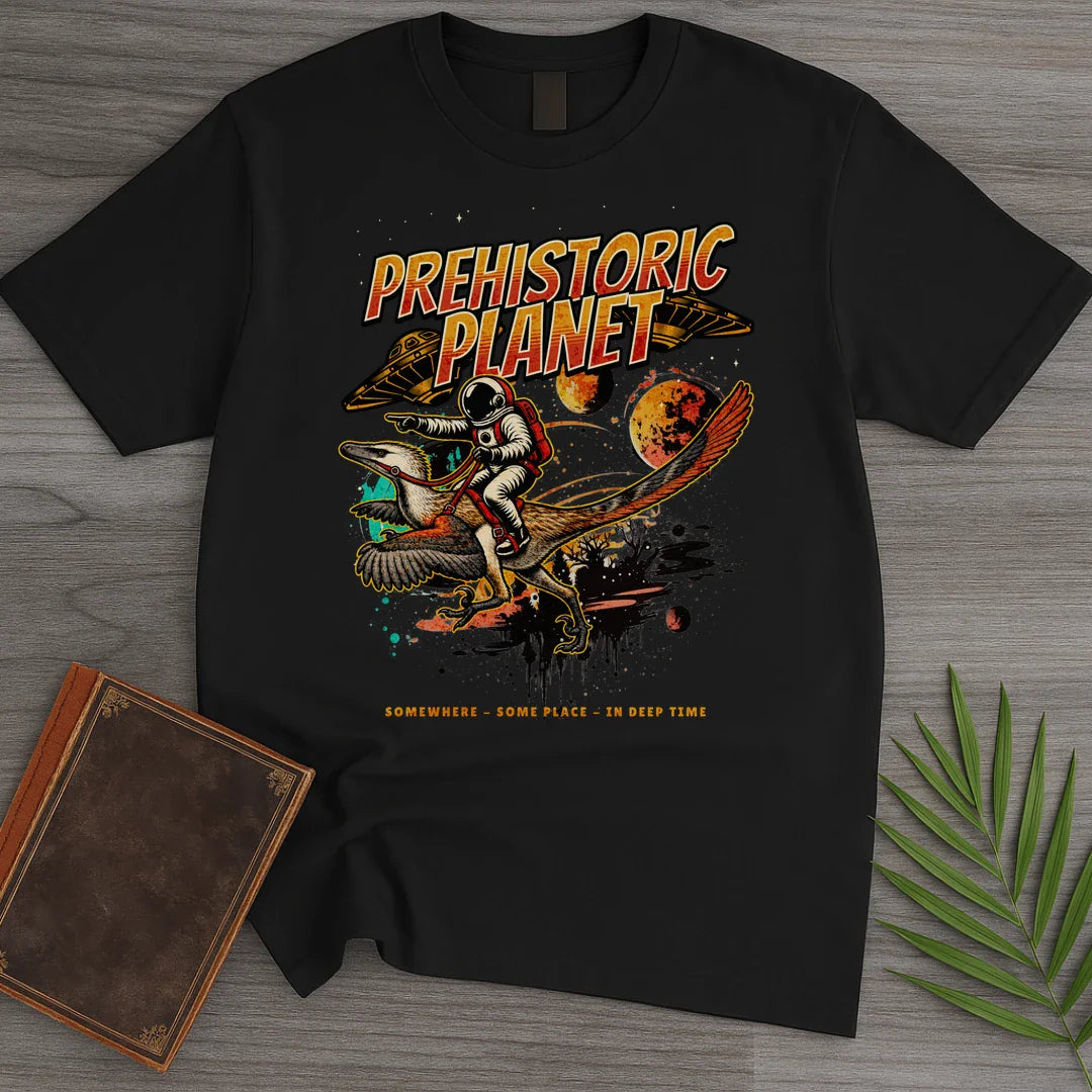 T-Shirt Black / S Vintage Prehistoric Planet T-Shirt