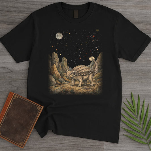 T-Shirt Black / S Vintage Rocky Ankylosaurus T-Shirt