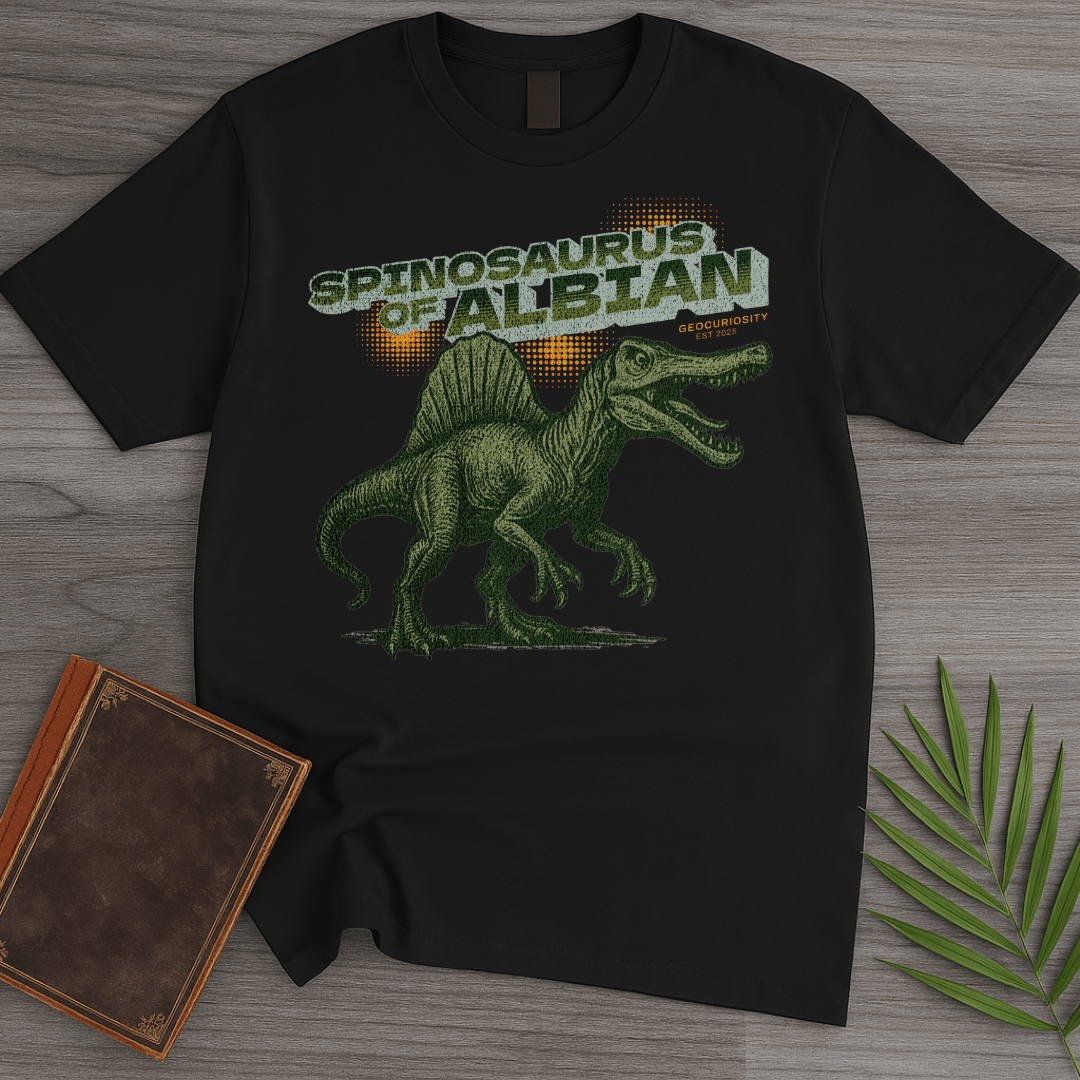 T-Shirt Black / S Vintage Spinosaurus of Albian T-Shirt