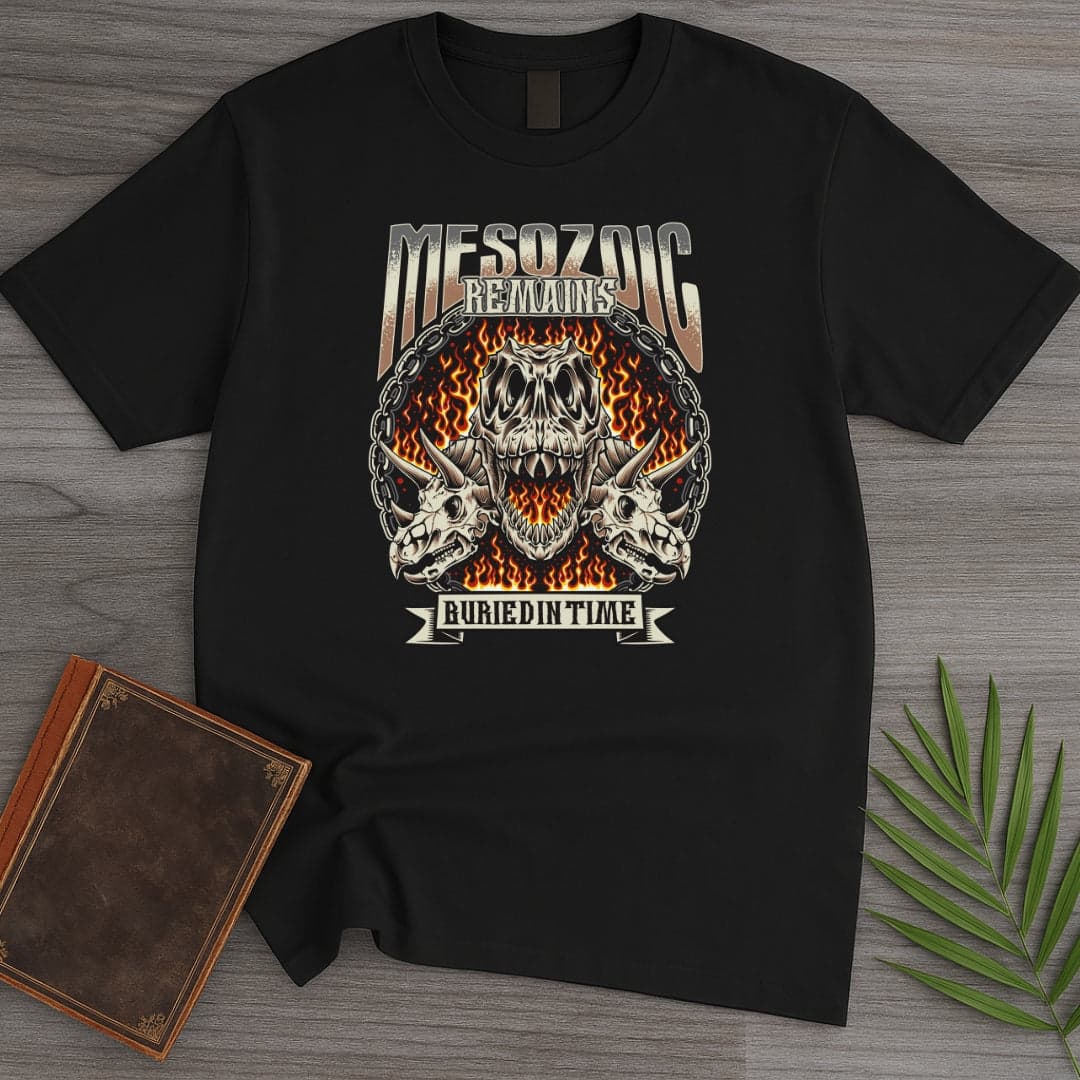 T-Shirt Black / S Vintage Streetwear Mesozoic Remains T-Shirt (Akbar Sansa)