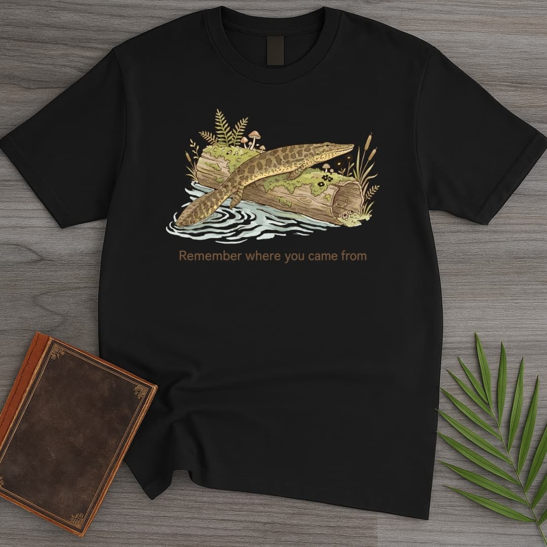 T-Shirt Black / S Wandering Tiktaalik T-Shirt