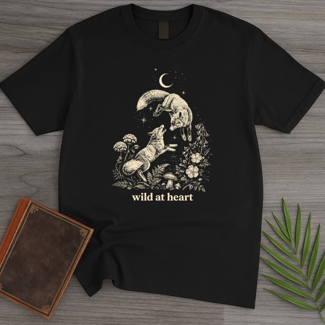 T-Shirt Black / S Wild At Heart Foxes T-Shirt