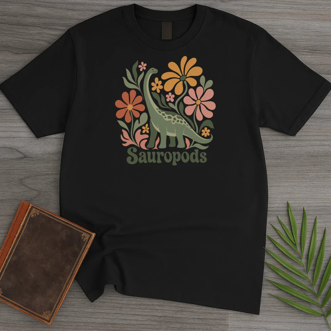 T-Shirt Black / S Wild Bloom Sauropods T-Shirt