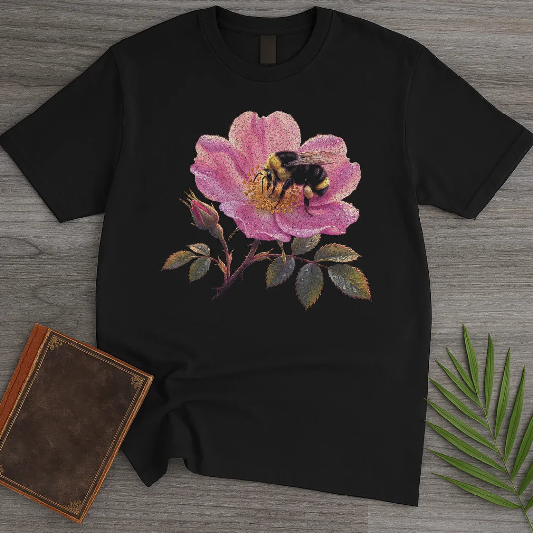 T-Shirt Black / S Wild Rose Bumblebee T-Shirt