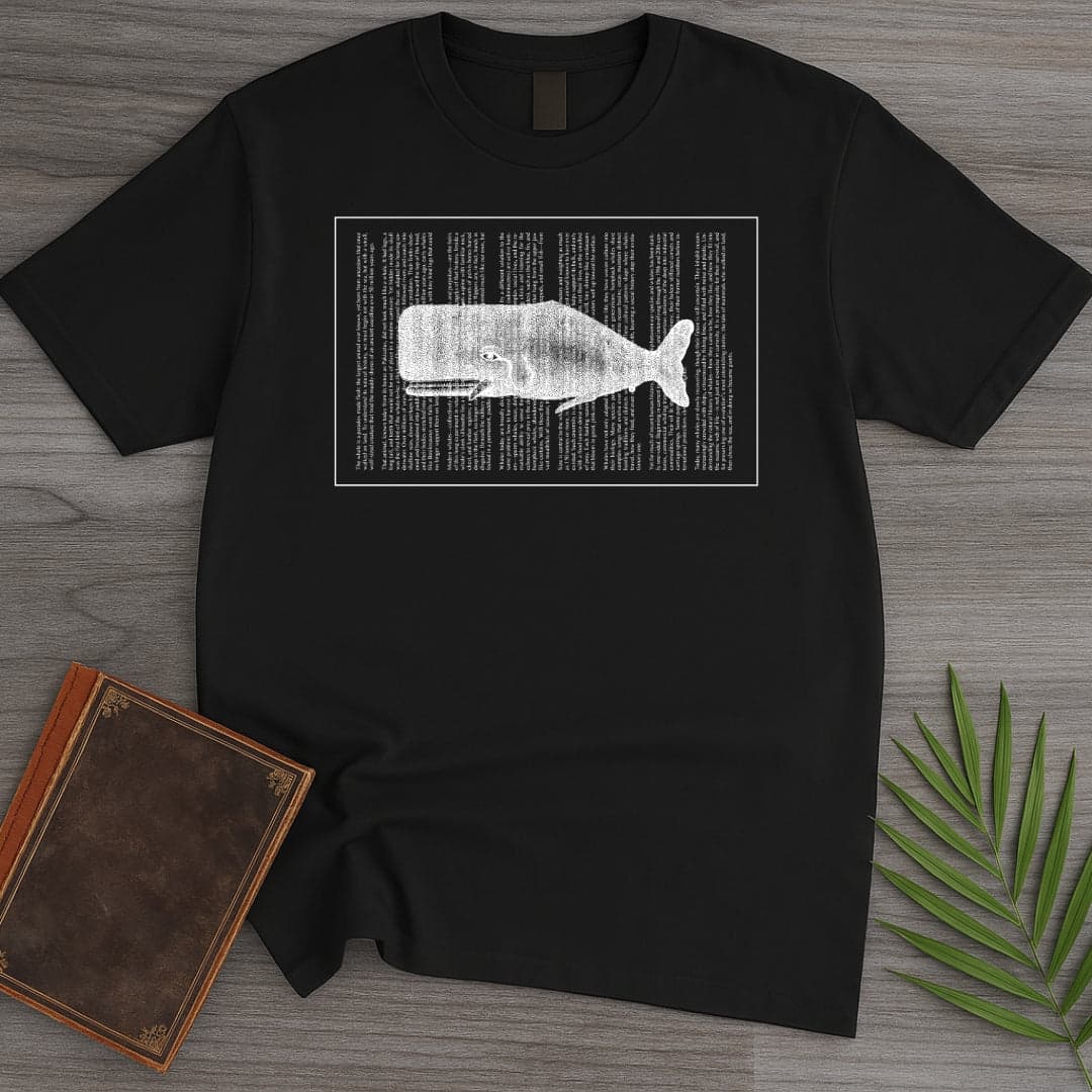 T-Shirt Black / S Written Whale T-Shirt