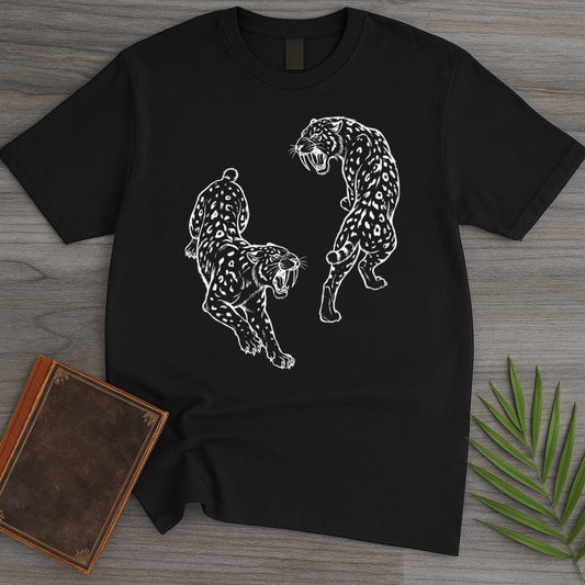 T-Shirt Black / S Yin-Yang Sabre Toothed Tiger T-Shirt