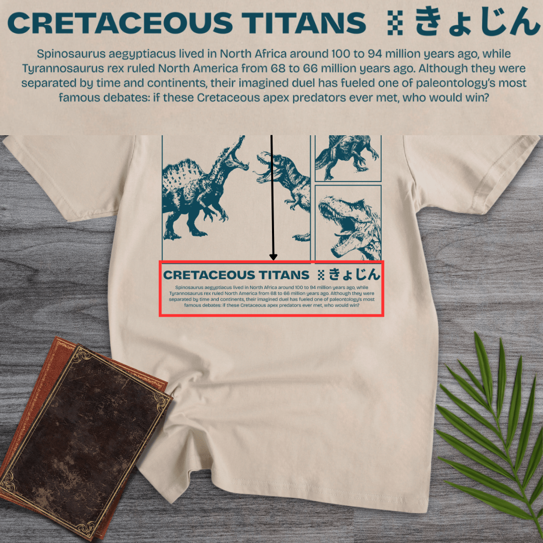 T-Shirt Cretaceous Titans: Spino vs. Rex T-Shirt