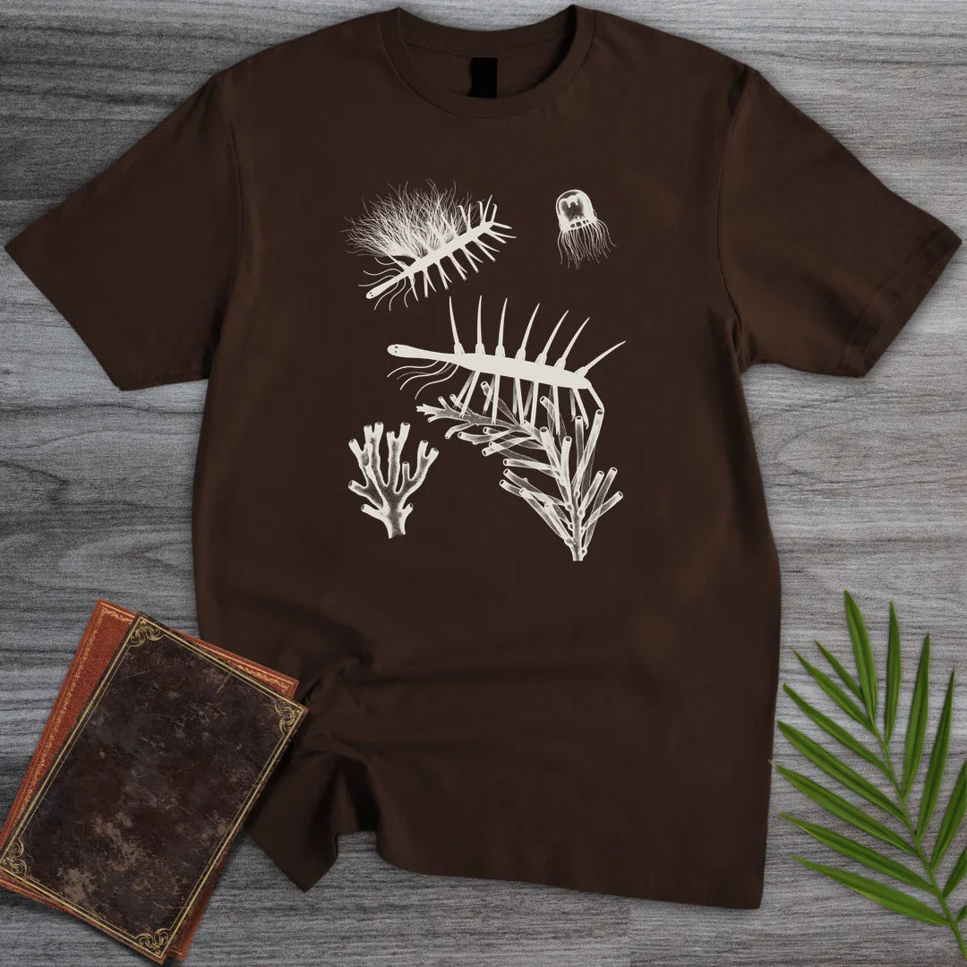 T-Shirt Dark Chocolate / M Cyanotype Hallucigenia T-Shirt