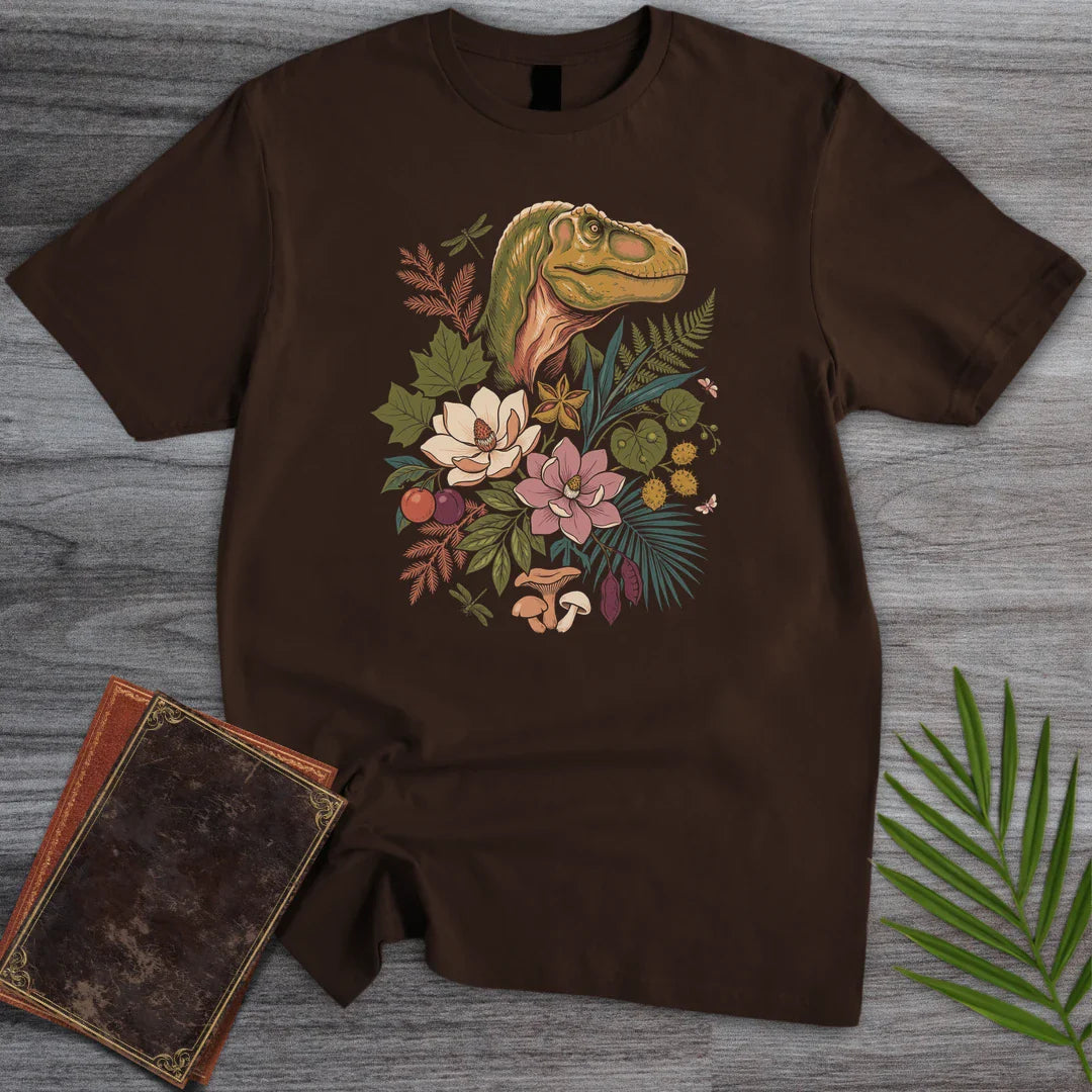 T-Shirt Dark Chocolate / M Dark Bouquet T-Rex T-Shirt