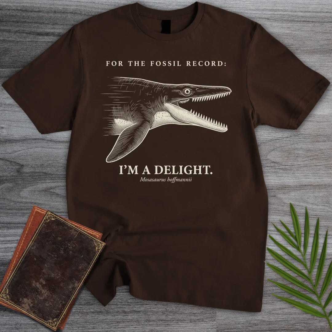 T-Shirt Dark Chocolate / M Delightful Mosasaurus T-Shirt
