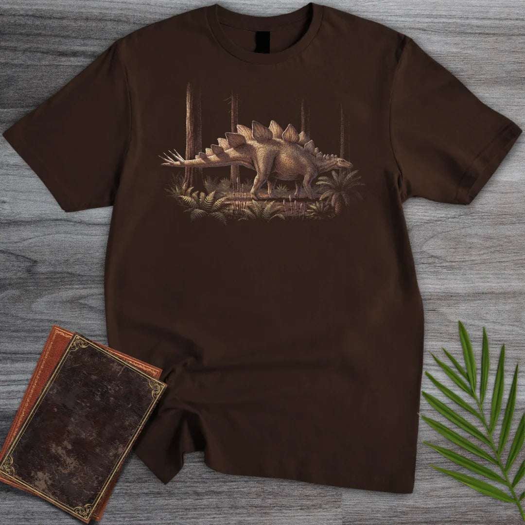 T-Shirt Dark Chocolate / M Show-Off Stegosaurus T-Shirt