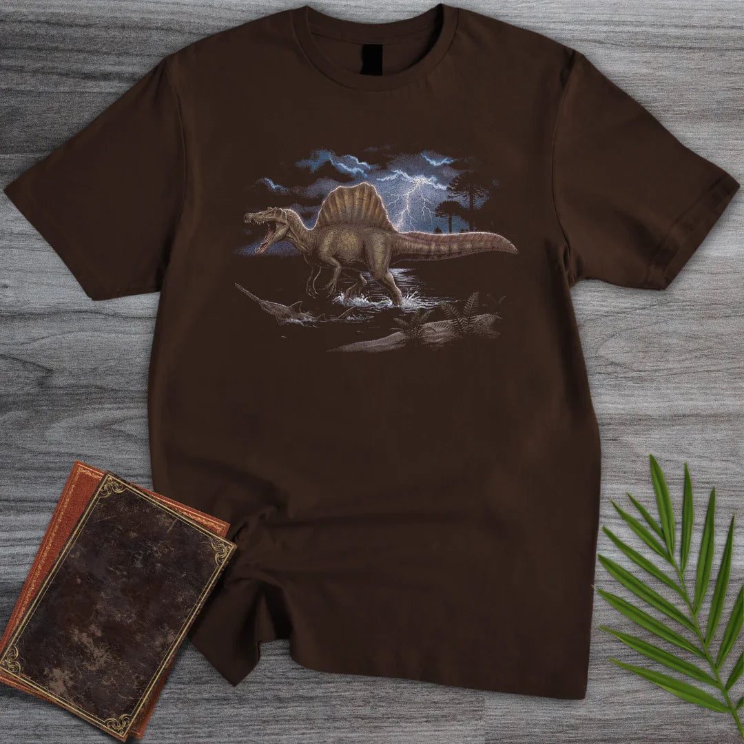 T-Shirt Dark Chocolate / M Thunderstorm Spinosaurus T-Shirt