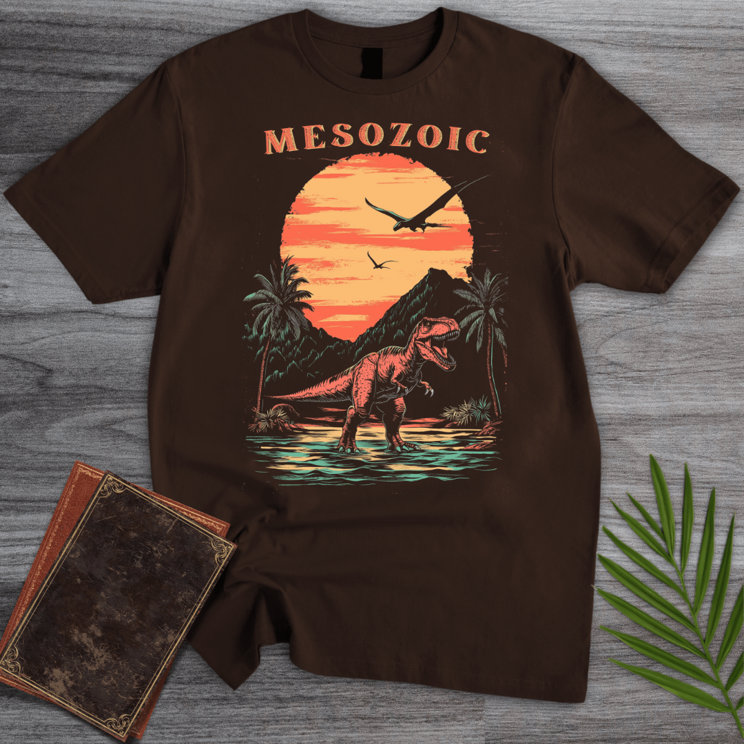 T-Shirt Dark Chocolate / S 1980's Vintage Mesozoic Rex T-Shirt