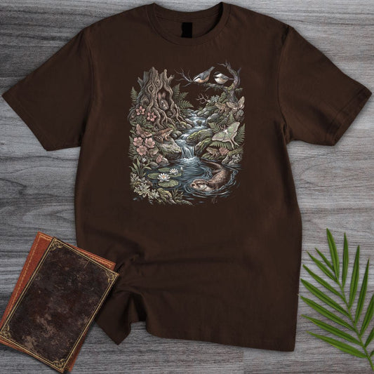 T-Shirt Dark Chocolate / S 90's Ecosystem Textbook T-Shirt