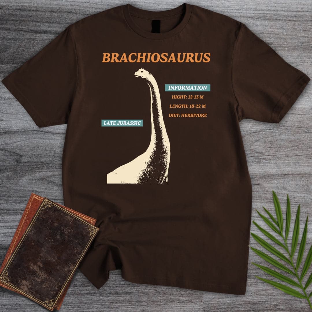 T-Shirt Dark Chocolate / S About The Brachiosaurus T-Shirt