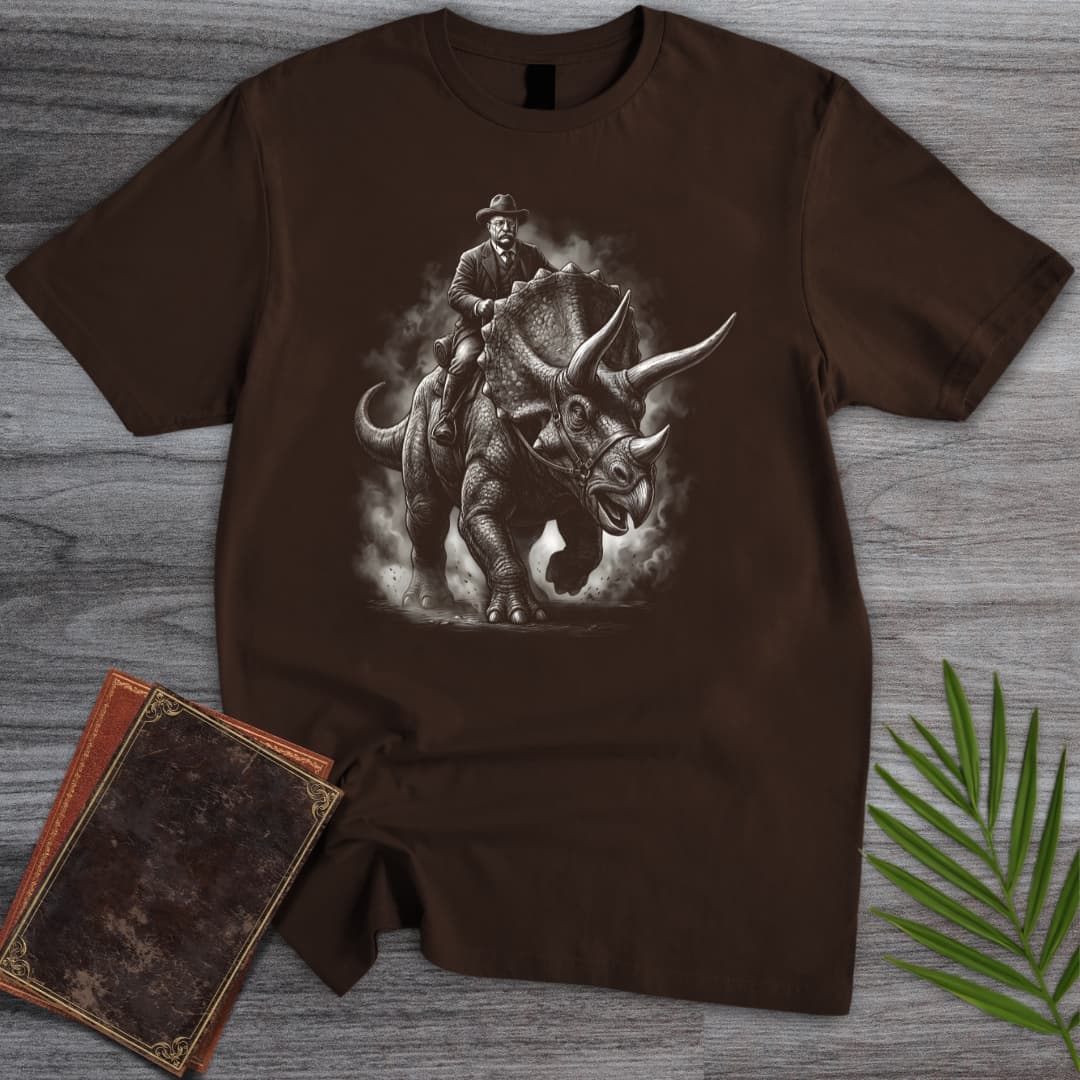 T-Shirt Dark Chocolate / S Americas 250th Dauntless Roosevelt Triceratops T-Shirt