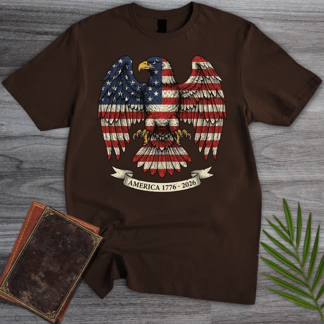 T-Shirt Dark Chocolate / S Americas 250Th Old Glory Eagle T-Shirt