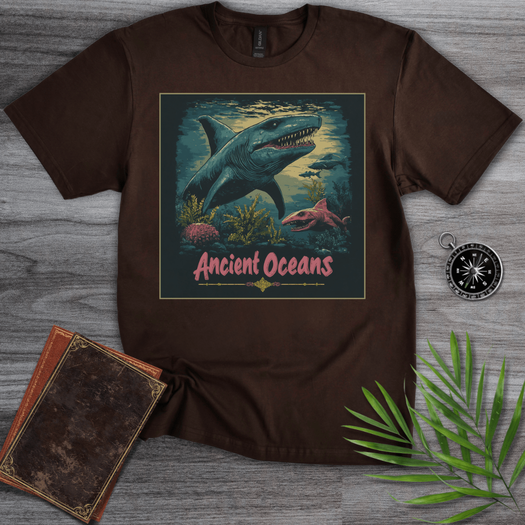 T-Shirt Dark Chocolate / S Ancient Ocean's Megalodon T-Shirt