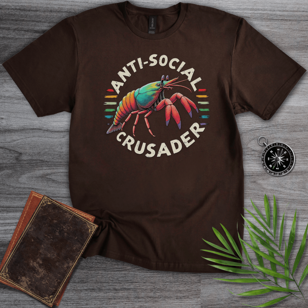 T-Shirt Dark Chocolate / S Anti-Social Crusader T-Shirt